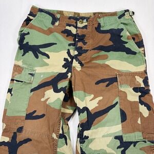 Military Woodland Medium Regular 31 - 35 Camo Ripstop Cargo BDU Pants